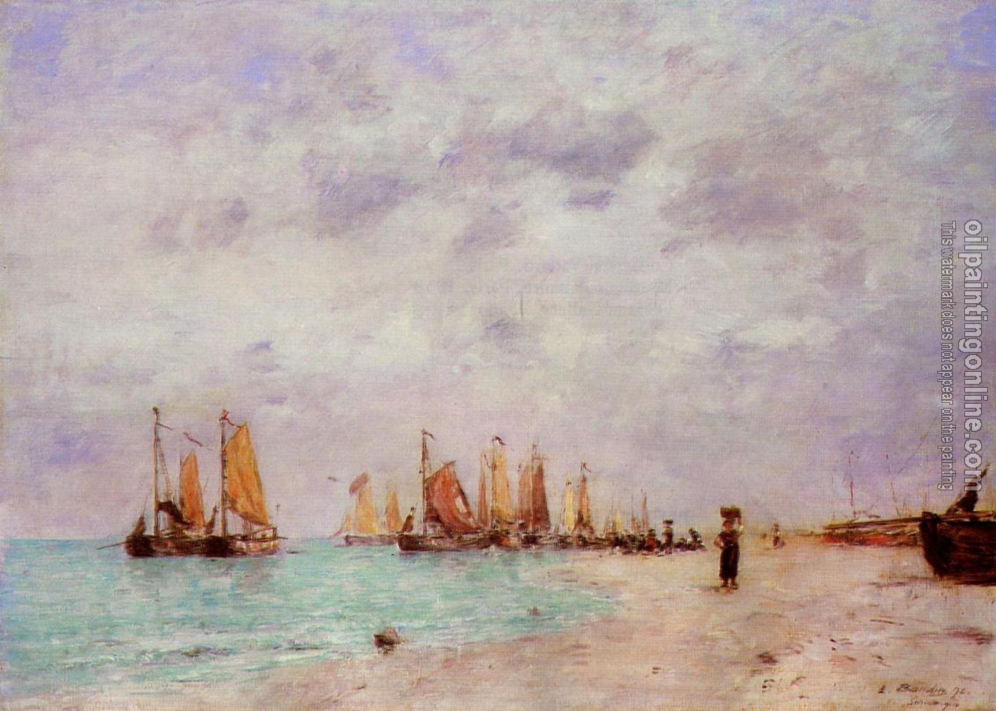 Boudin, Eugene - The Beach at Scheveningen